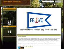 Tablet Screenshot of fairfieldbayyachtclub.com
